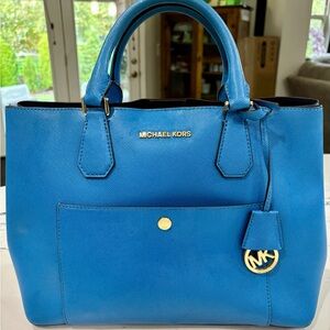 Michael Kors Vibrant Blue Satchel